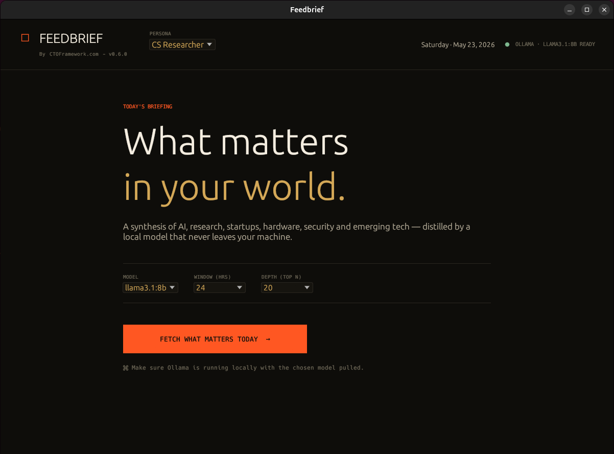 Feedbrief screenshot