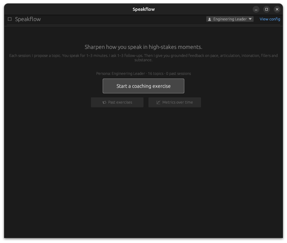 Speakflow screenshot